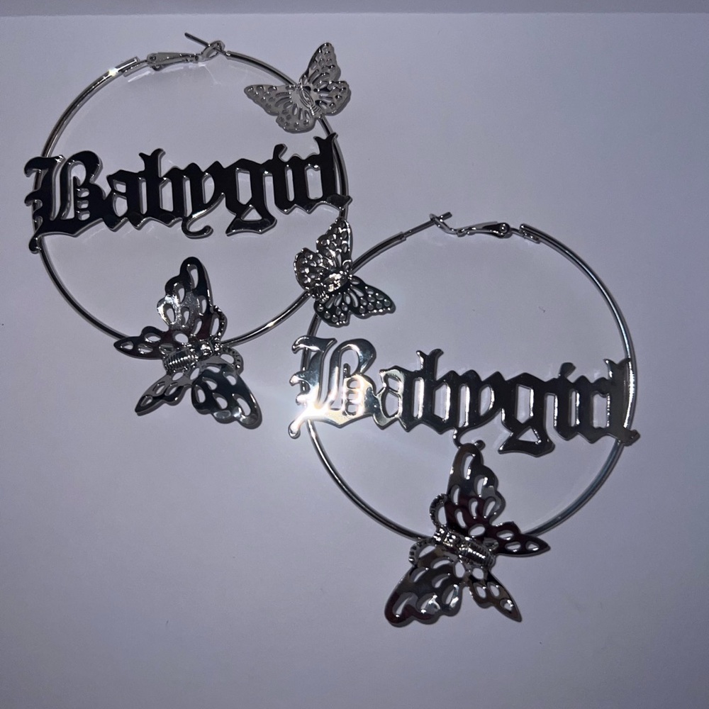 NEW baby girl hoops